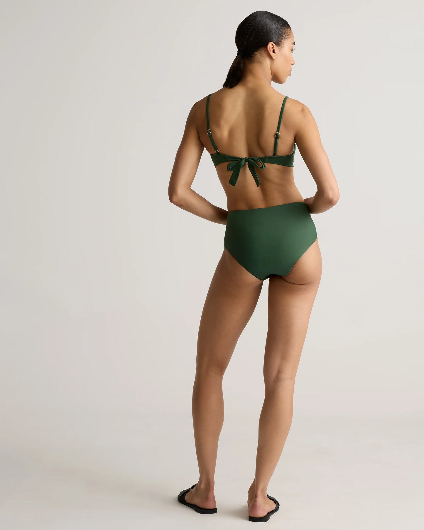 Italian High-Rise Bikini Bottom - XS / Black