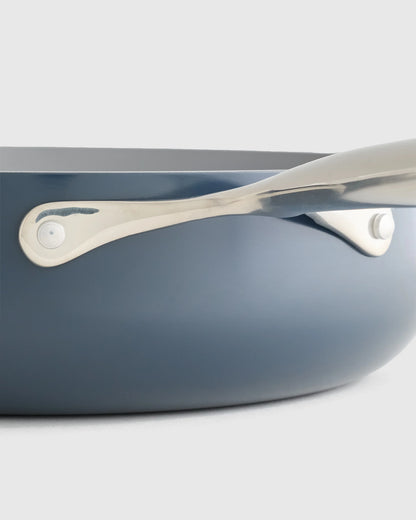 Ceramic Nonstick Saute Pan with Lid - One Size / Navy