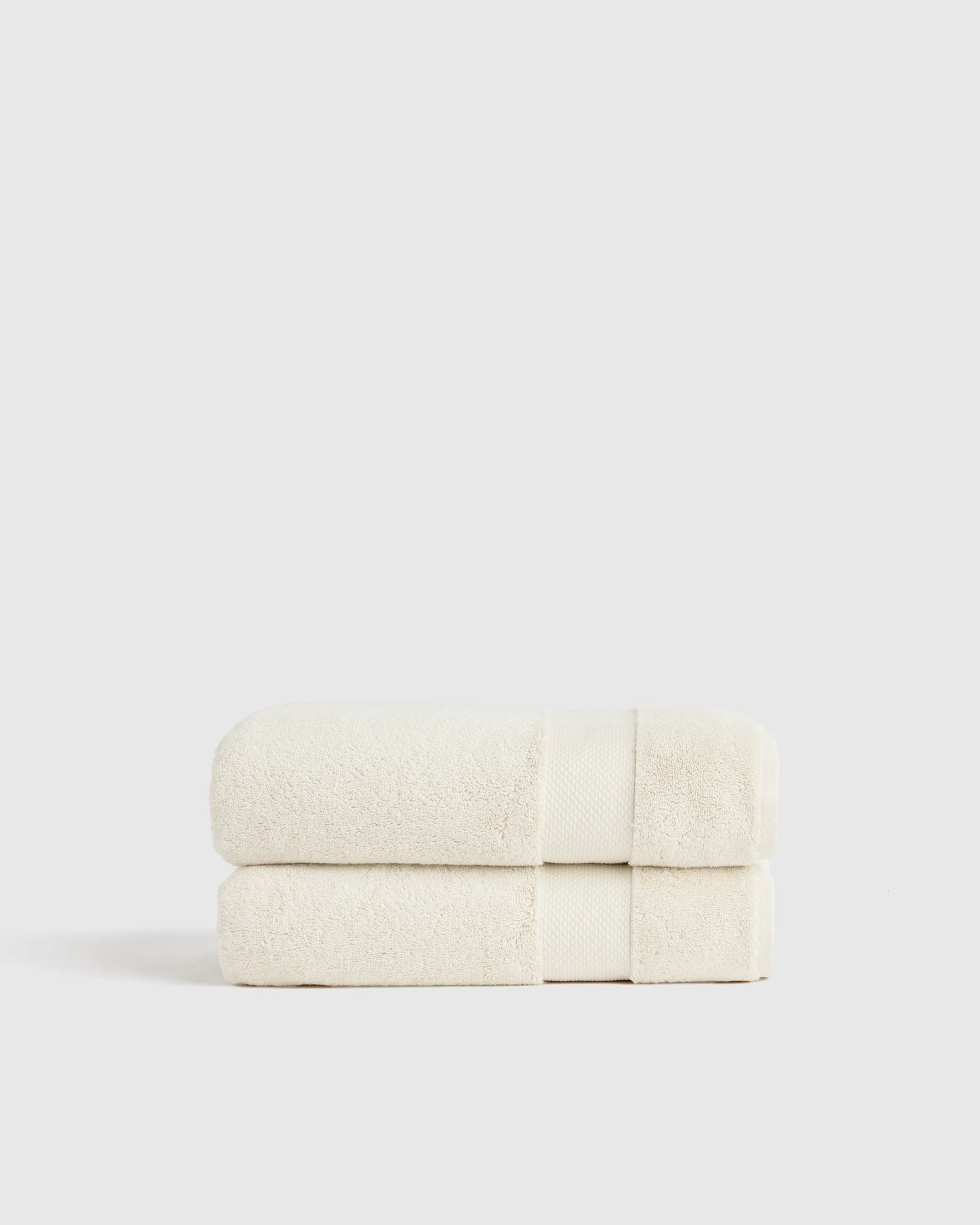 Turkish Ultra Plush Bath Towel (Set of 2) - One Size / White