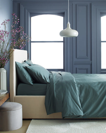 Luxury Organic Sateen Duvet Cover Set - Twin / Ivory