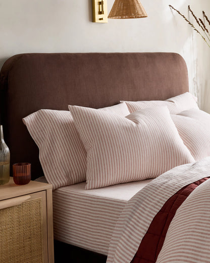 European Linen Sham Set - Standard / White