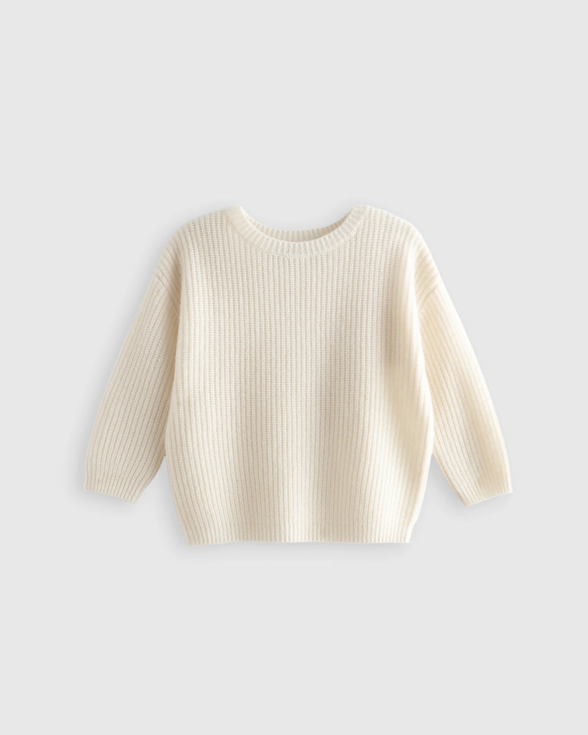 Washable Cashmere Fisherman Tunic Sweater - 2T / Ivory