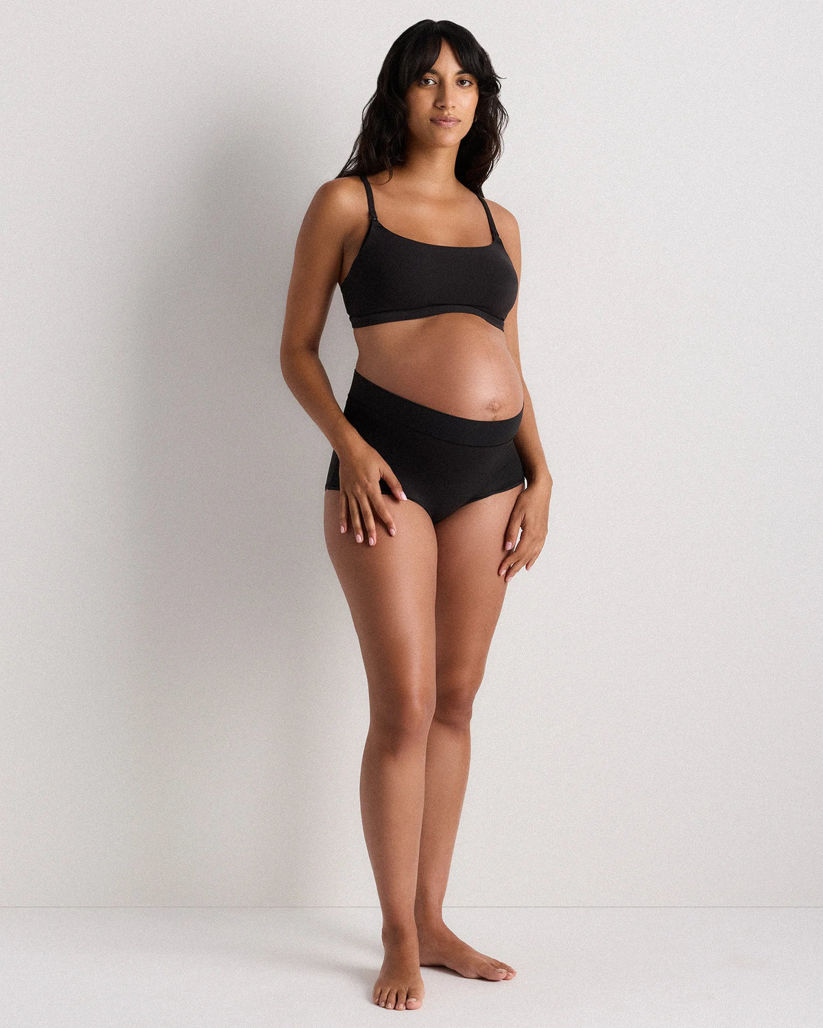 Second Skin Nursing Scoop Bralette (2-pack) - XS / Black