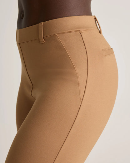 Ultra-Stretch Ponte Bootcut Pants - XS / Roasted Pecan