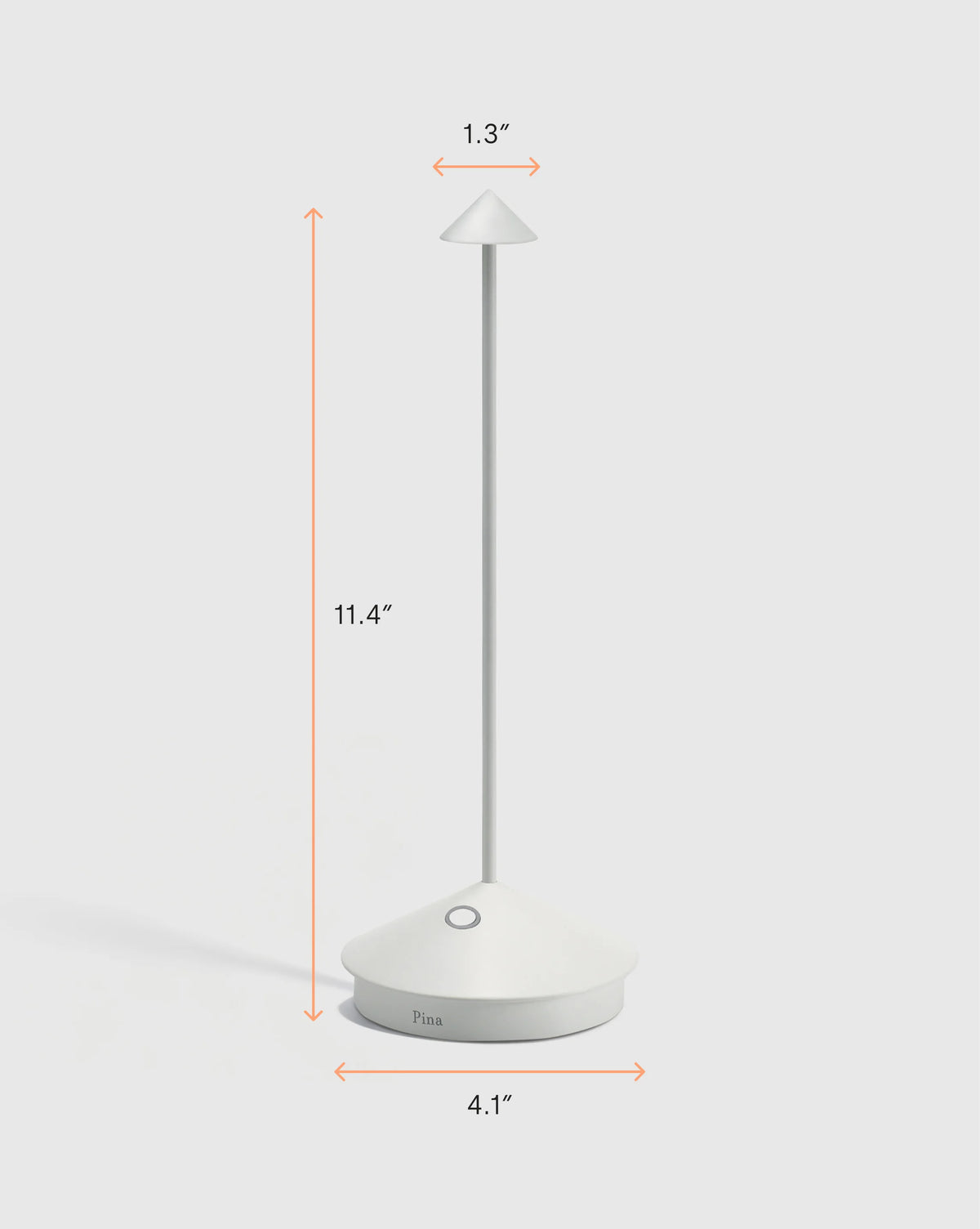 Pina Pro Rechargeable Table Lamp by Zafferano - One Size / White