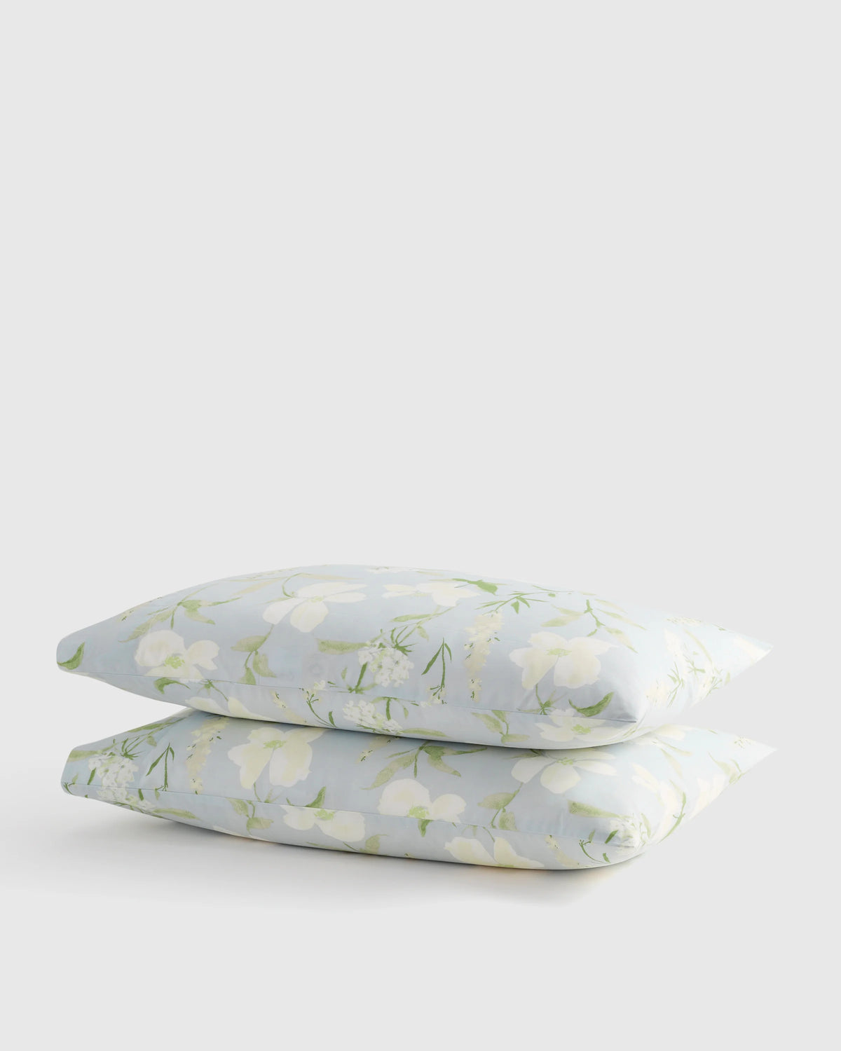 Organic Crisp Percale Pillowcase Set - Standard / White