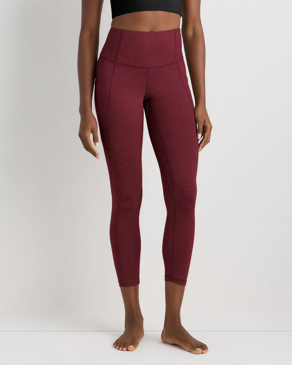 Ultra-Soft High-Rise Pocket Legging - XS / Heather Espresso