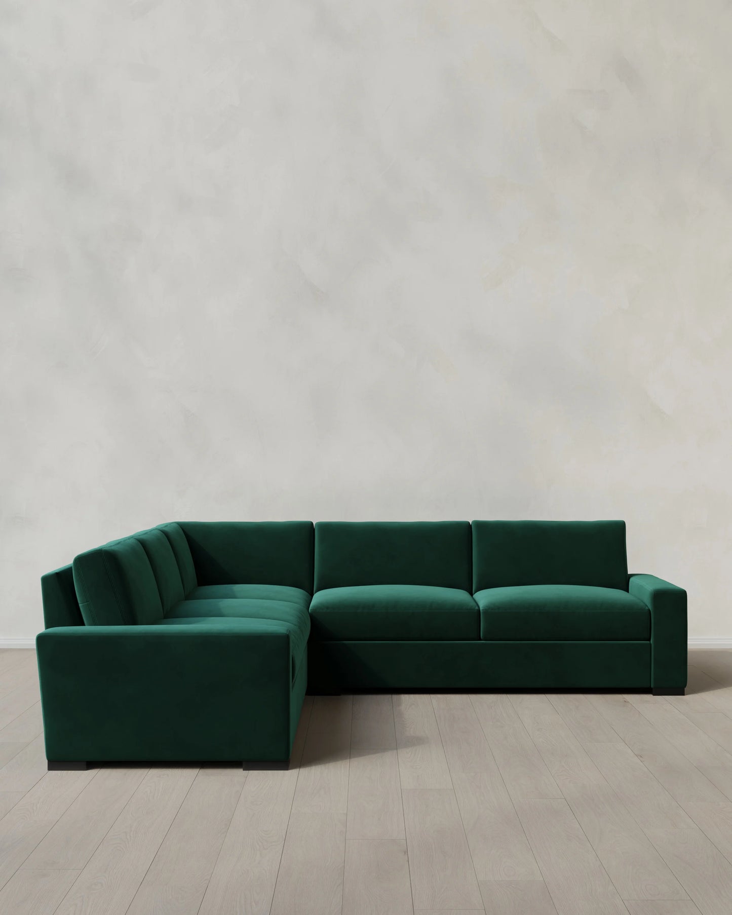 Stillman L Sectional in Performance Velvet - 116x116 / Java