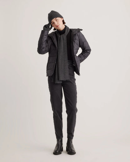 Lightweight Down Packable Puffer Hooded Jacket - XS / Navy