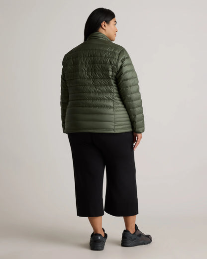 Lightweight Down Packable Puffer Jacket - 1X / Black