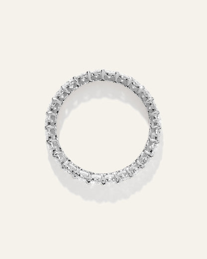 Lab Grown Diamond Oval Eternity Band - 5 / Yellow Gold