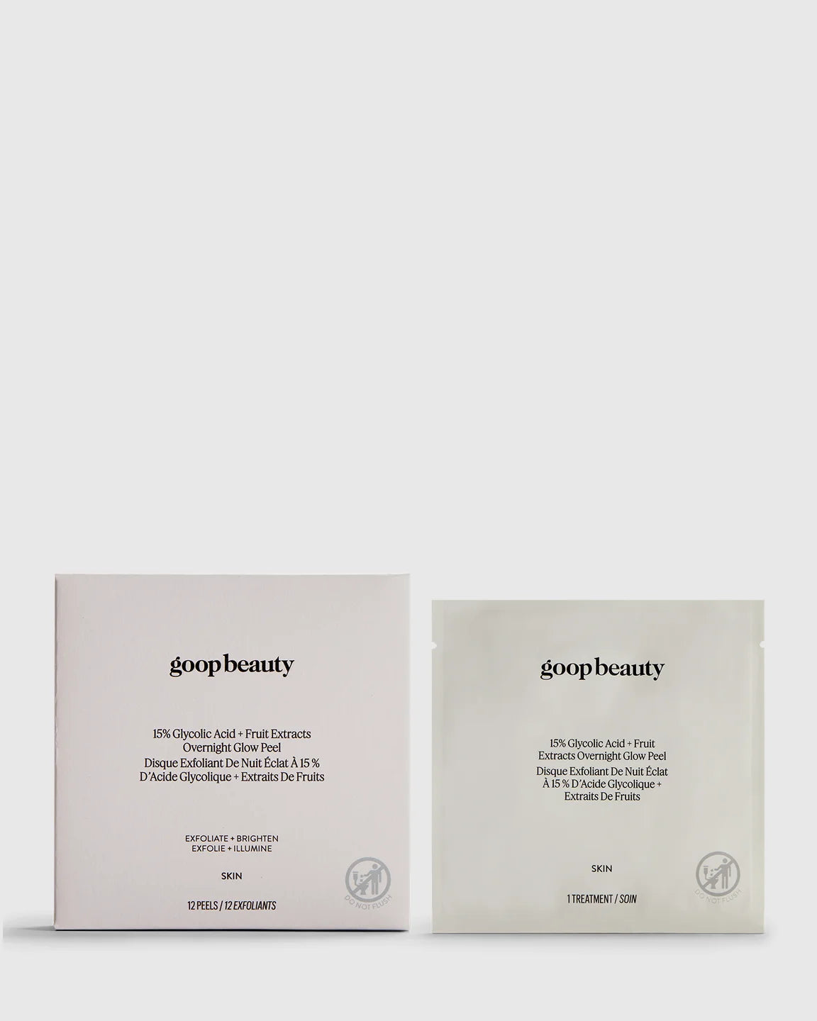 15% Glycolic Acid Overnight Glow Peel 12-Pack by goop Beauty - One Size / No Color