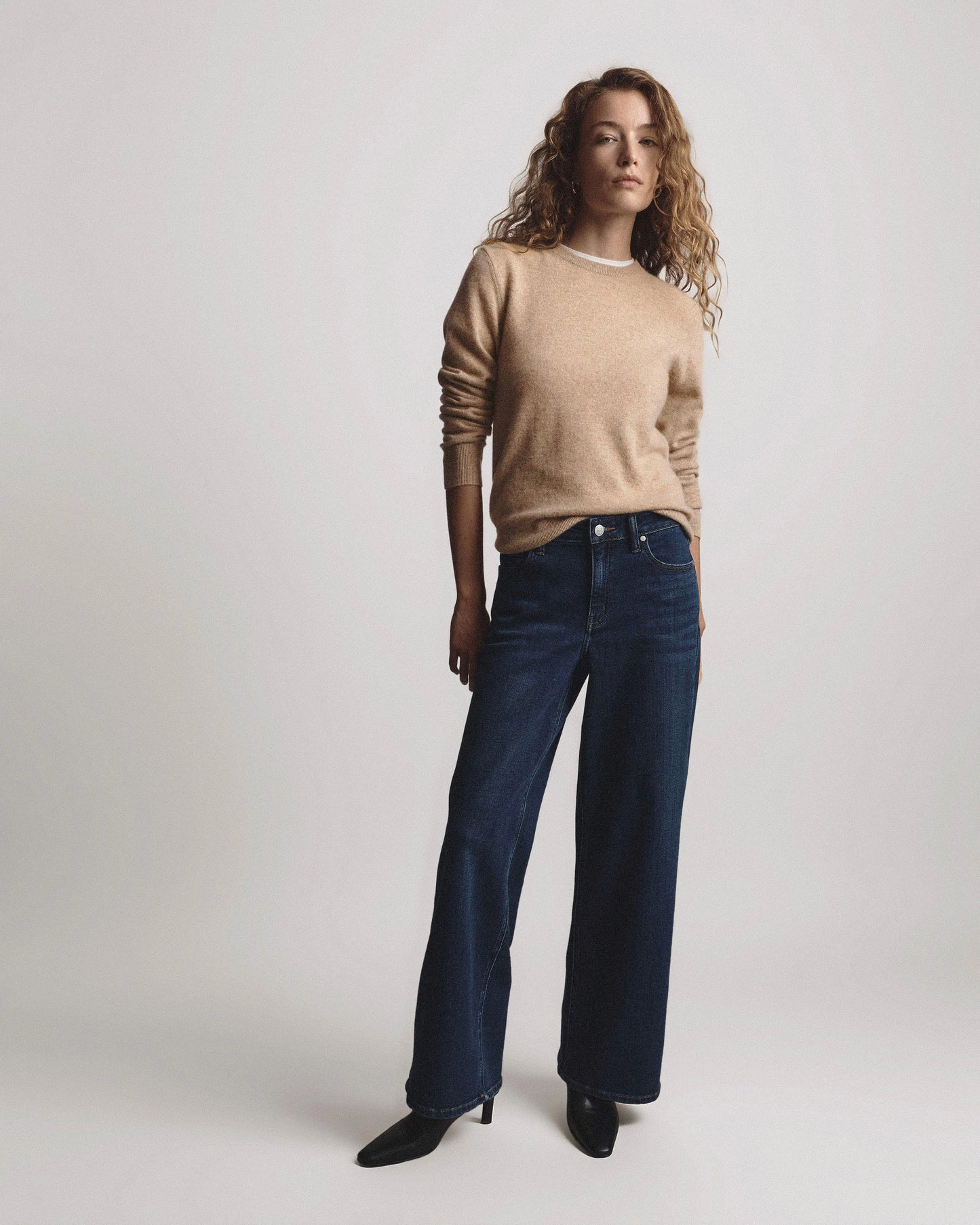 Luna Stretch Wide Leg Jeans - 24 / Frosted Blue