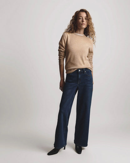 Luna Stretch Wide Leg Jeans - 24 / Frosted Blue