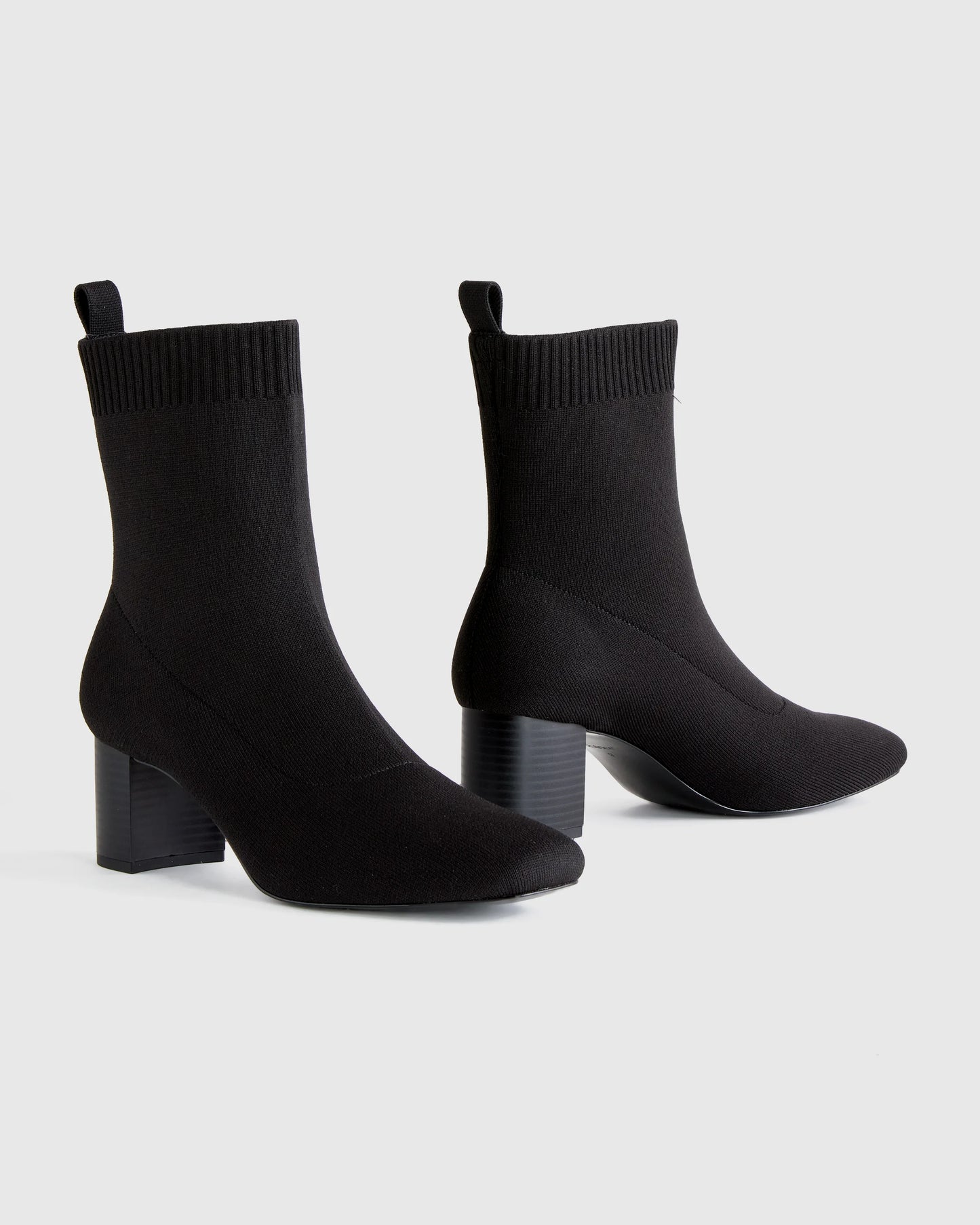 Eco Knit Heeled Bootie - 5 / Almond