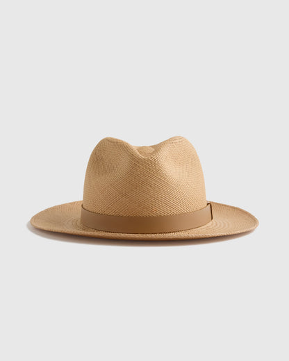 Toquilla Straw Panama Hat - S / Black