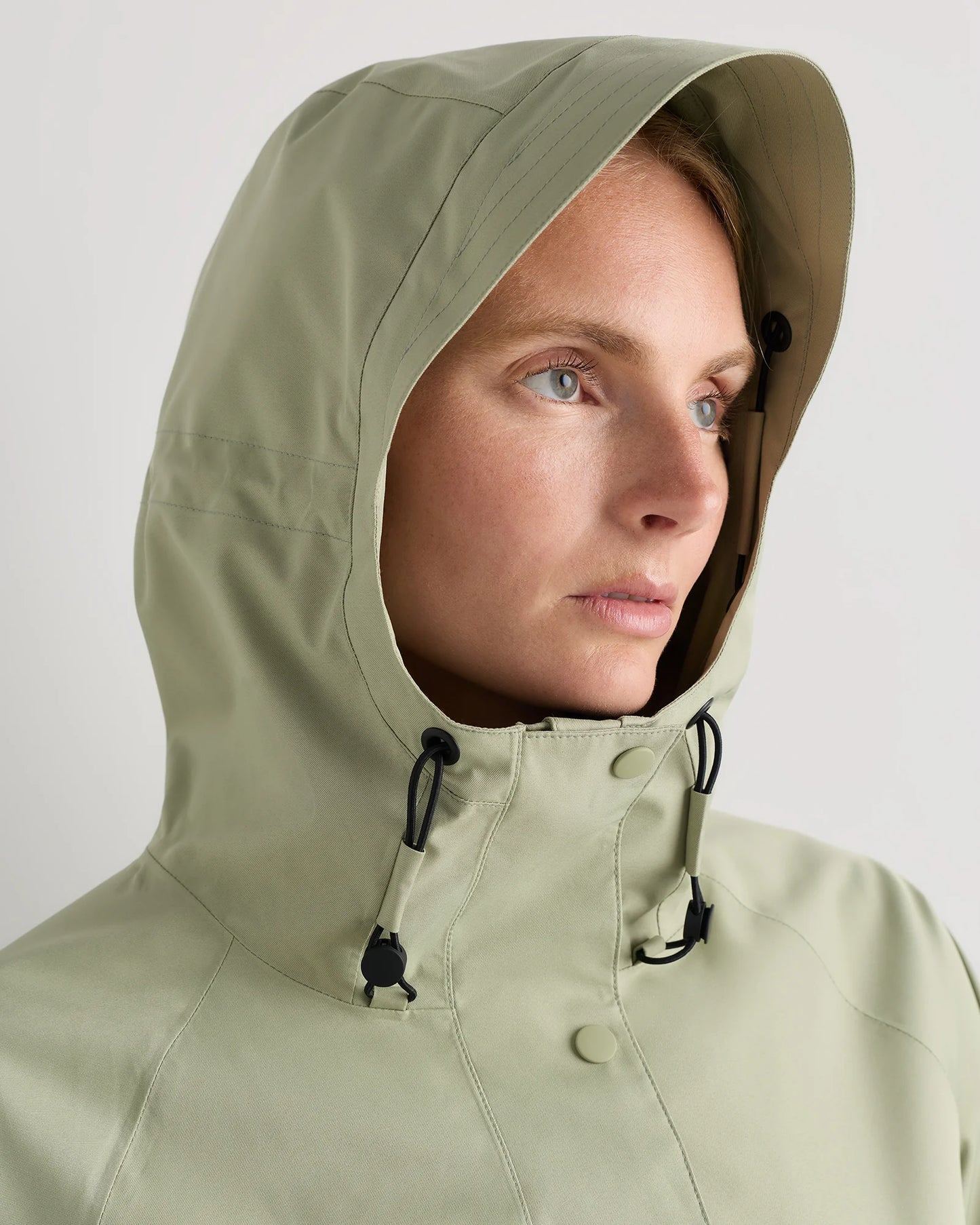 Weather Proof Oversized Rain Jacket - XS / Tea Green