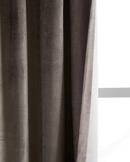 Luster Velvet Room Darkening Curtain - Single Panel - 48x84 / Champagne