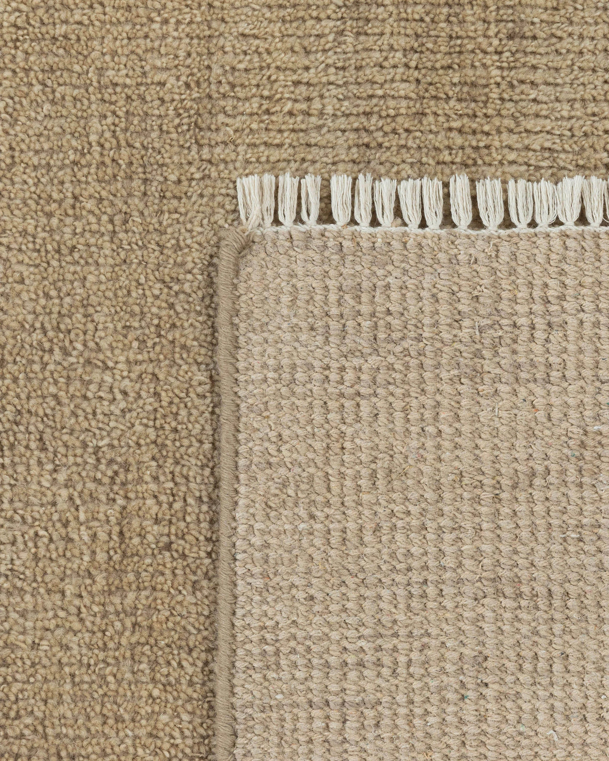 Lee Hand-Knotted Wool Rug - 5' x 8' / Oat
