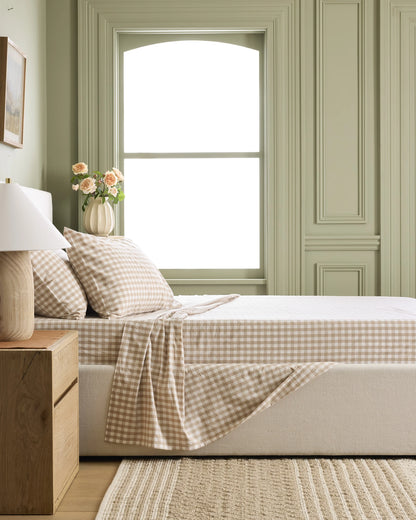 Organic Crisp Percale Pillowcase Set - Standard / White