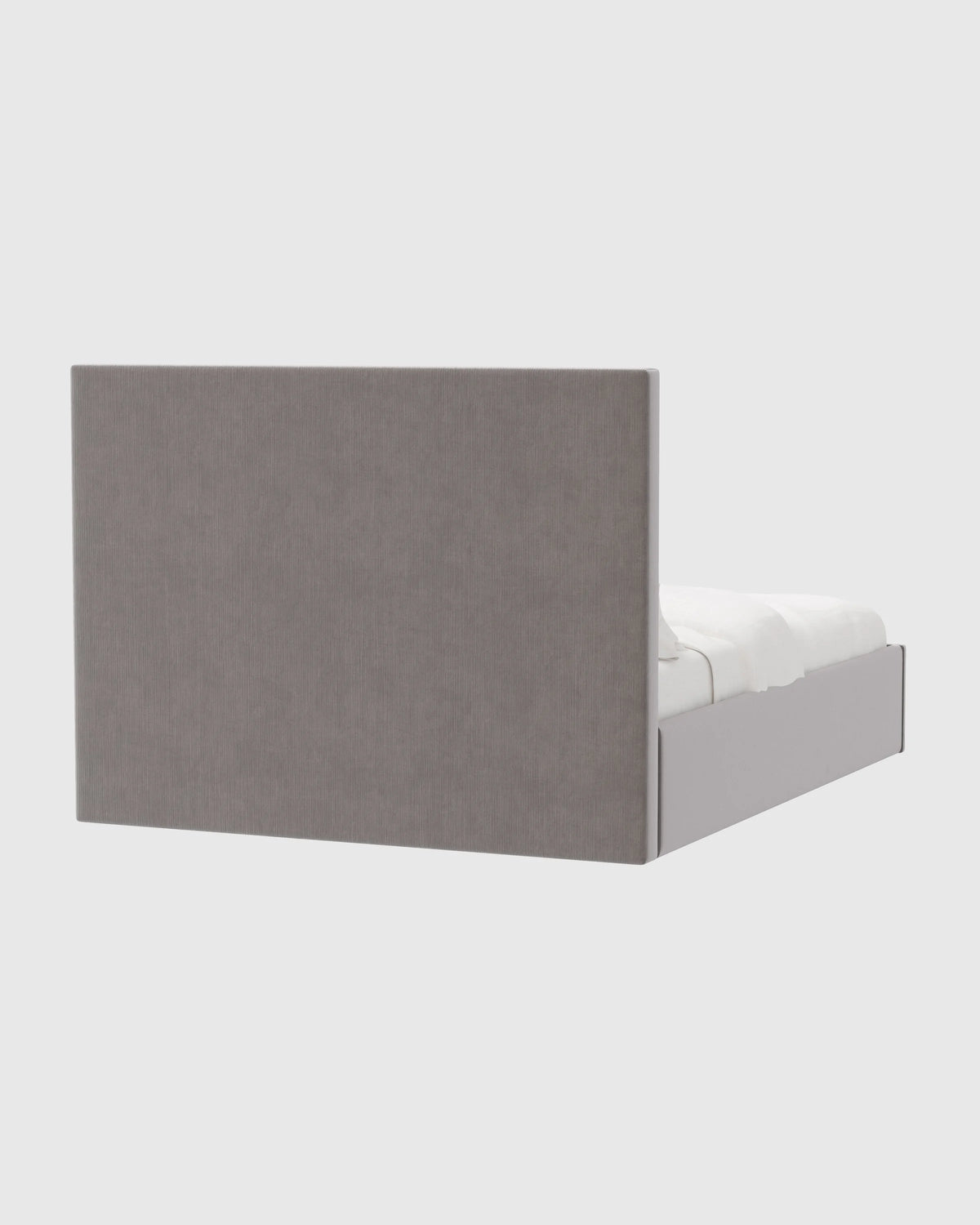 Square Bed in Performance Velvet - Full / Butterscotch