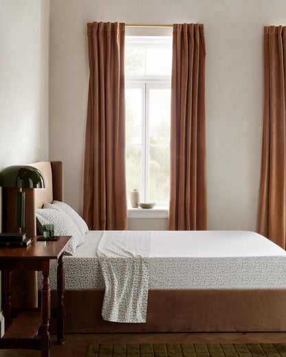 Organic Crisp Percale Pillowcase Set - Standard / White