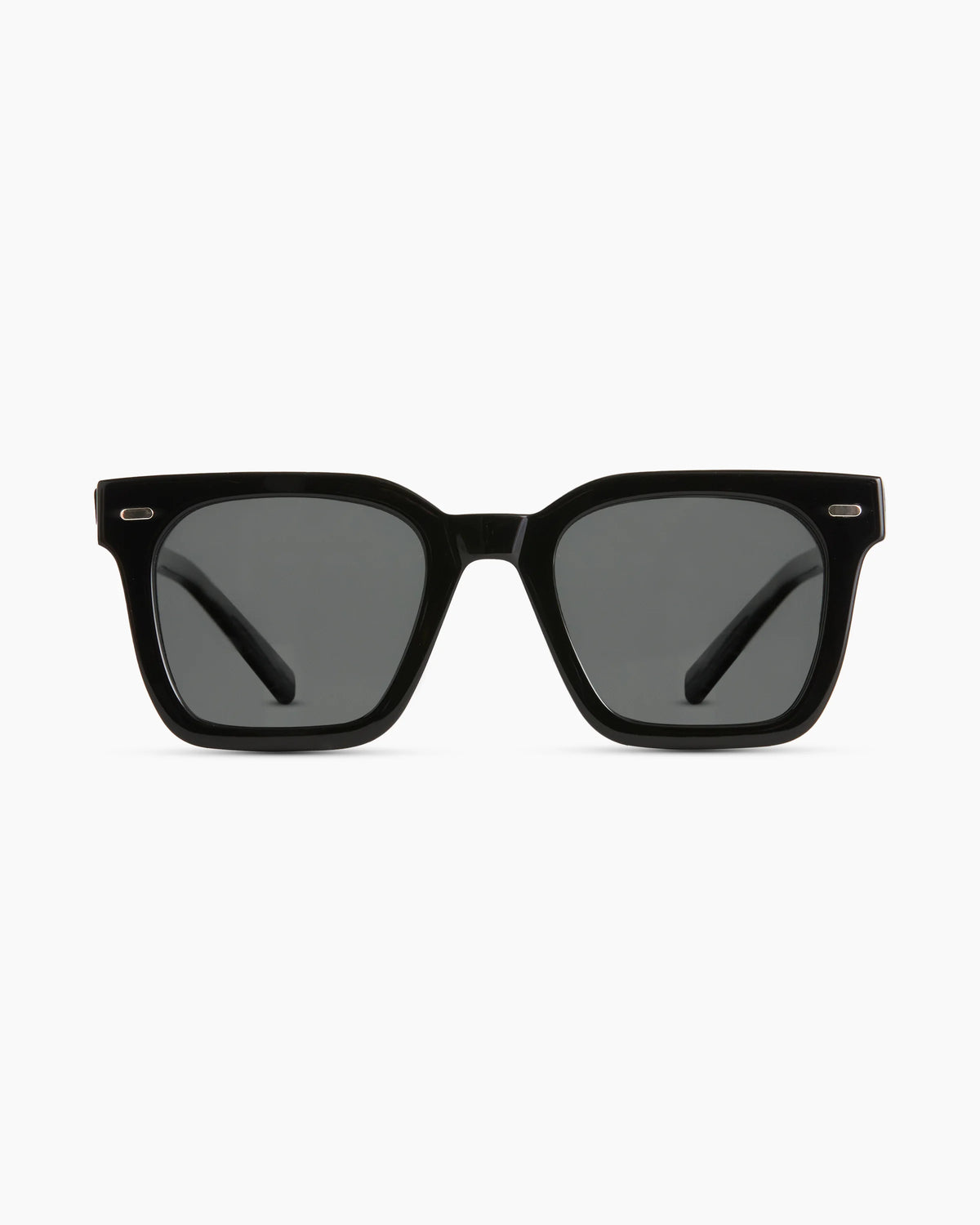 Riley Polarized Acetate Sunglasses - One Size / White Tortoise with Grey Lens