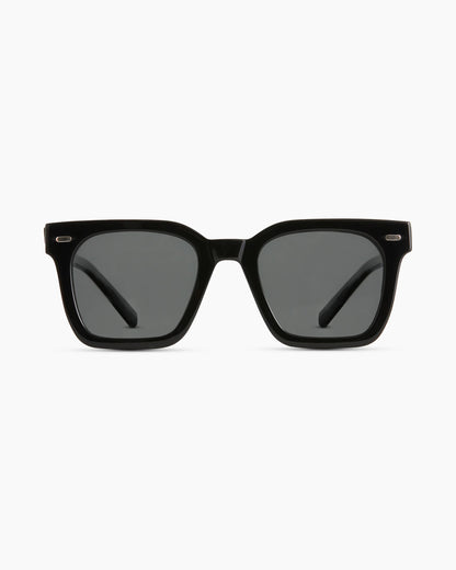 Riley Polarized Acetate Sunglasses - One Size / White Tortoise with Grey Lens