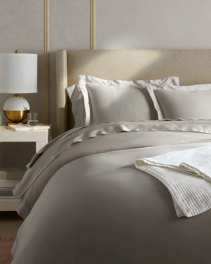 Signature Giza Cotton Sateen Euro Sham - Euro / Mineral