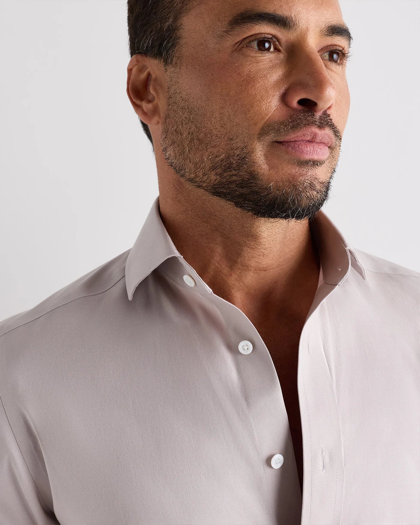 Organic Cotton Oxford Non-Iron Dress Shirt - S / Bold Black