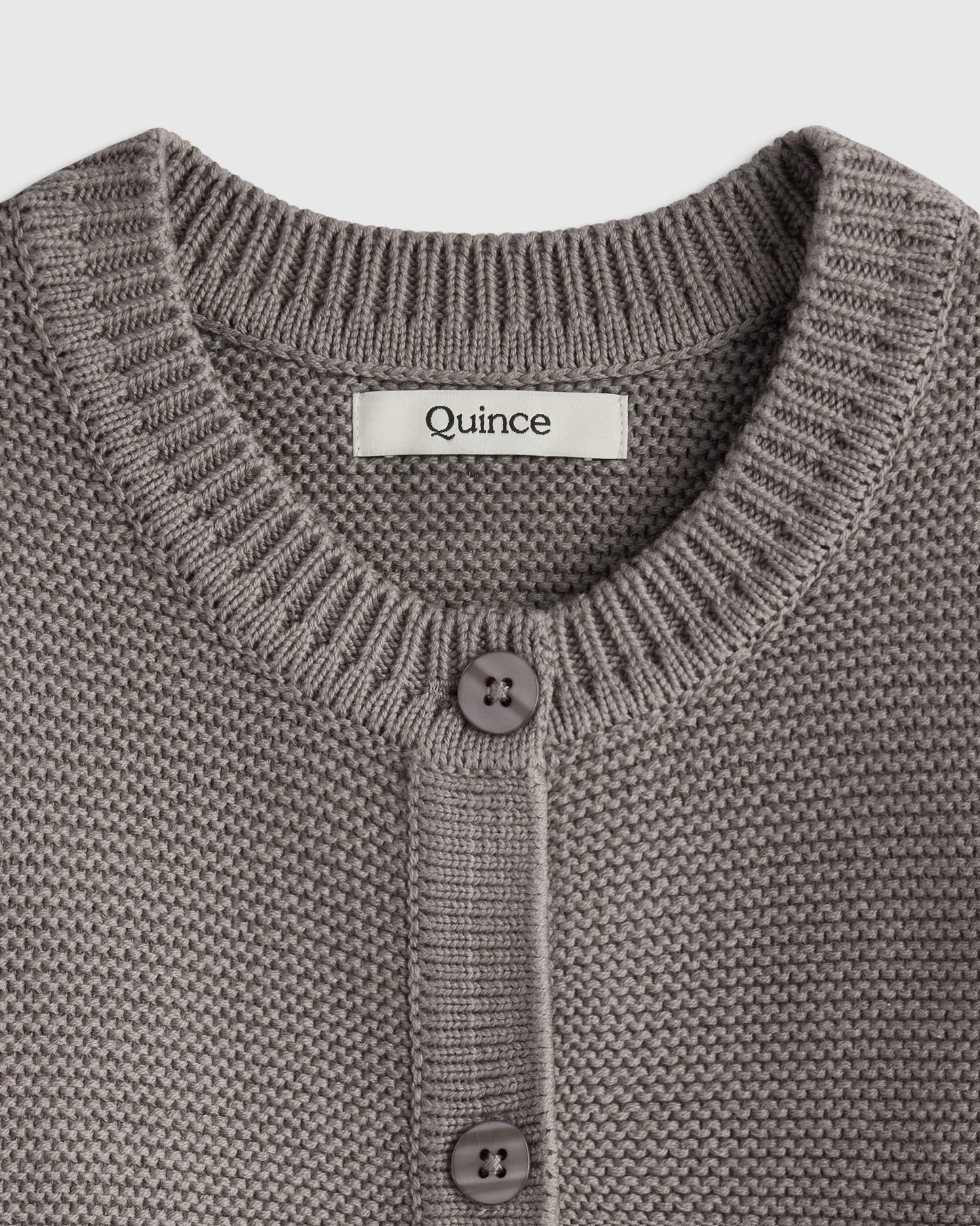 100% Organic Cotton Sweater Cardigan - 0-3M / Ivory