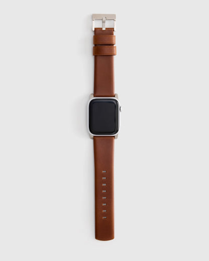 Horween Leather Smartwatch Band - 38mm - 42mm / Black