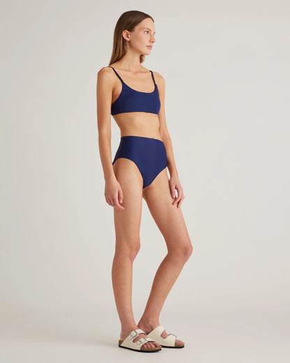 Italian High-Rise Bikini Bottom - XS / Black