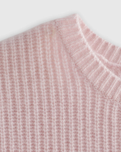 Washable Cashmere Fisherman Tunic Sweater - 6 / Oatmeal
