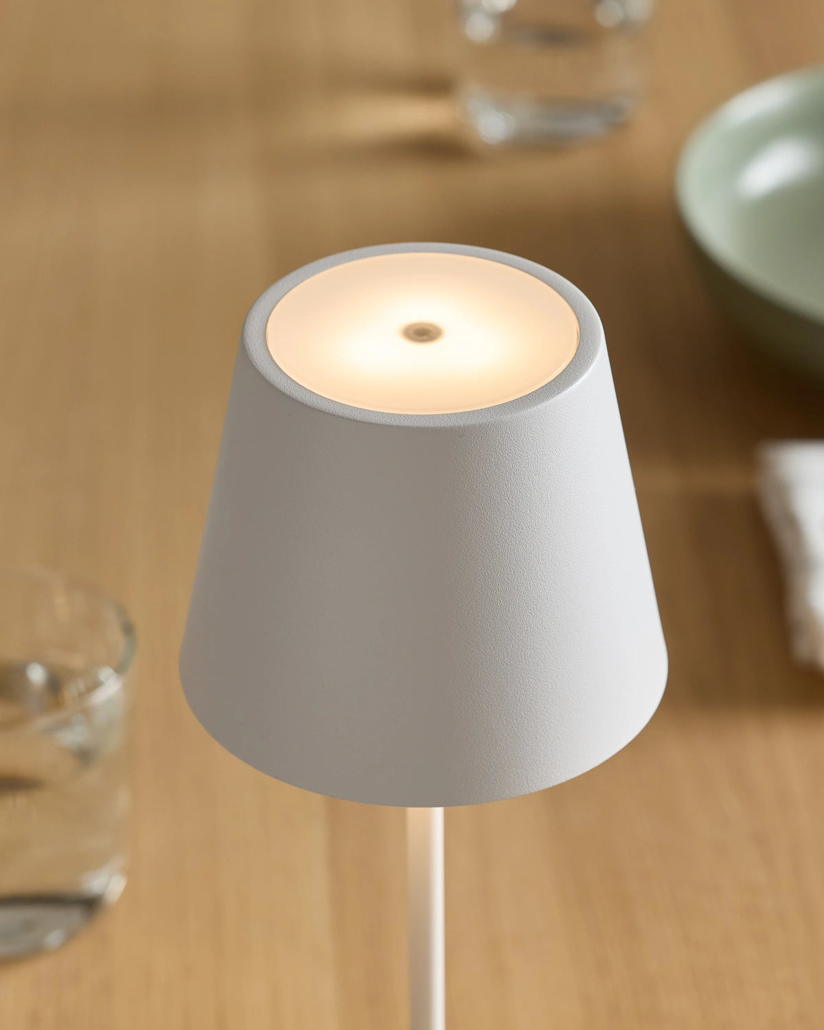Poldina Pro Rechargeable Table Lamp by Zafferano - Regular / White