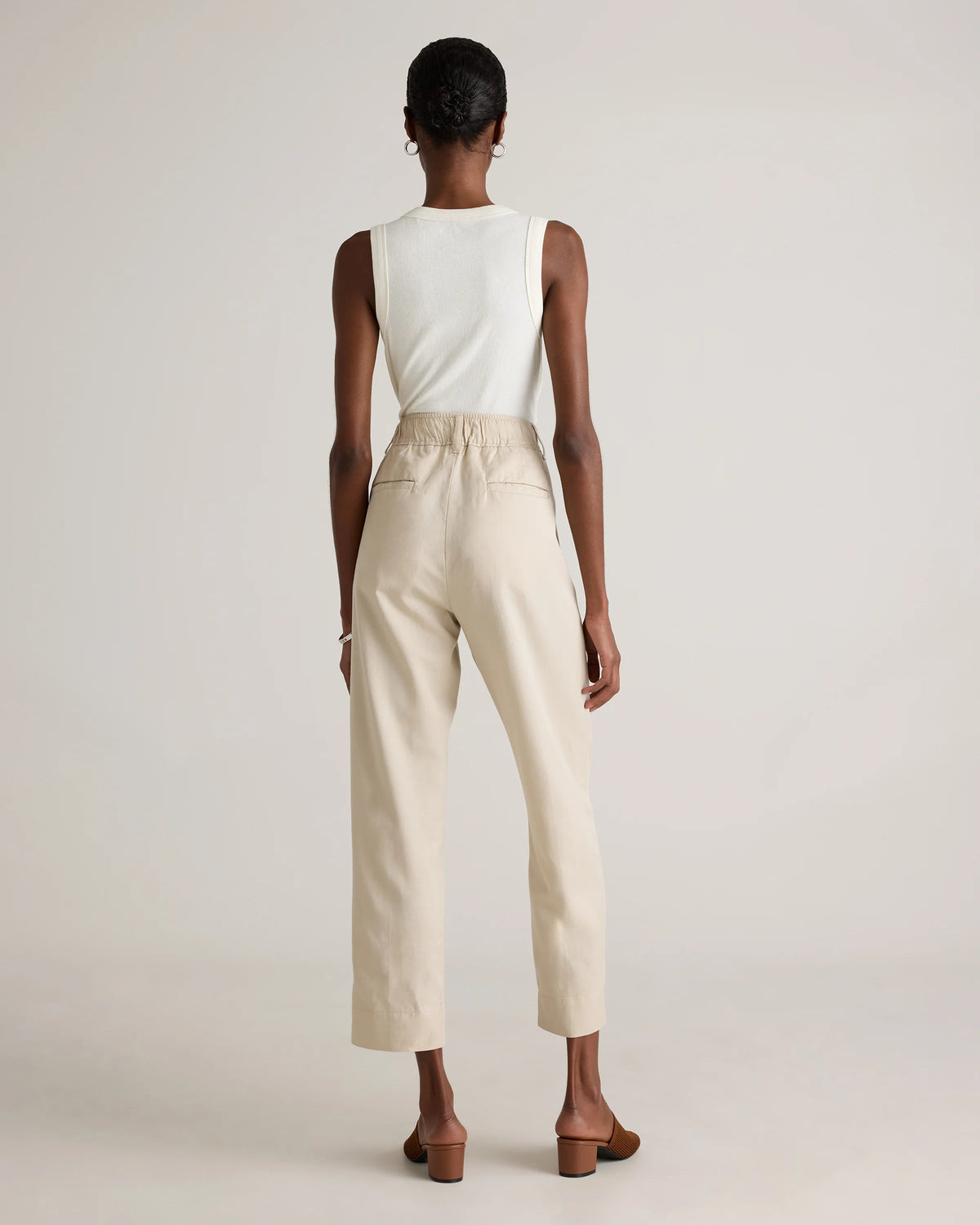 Drapey Twill Tapered Trouser - 0 / True Black