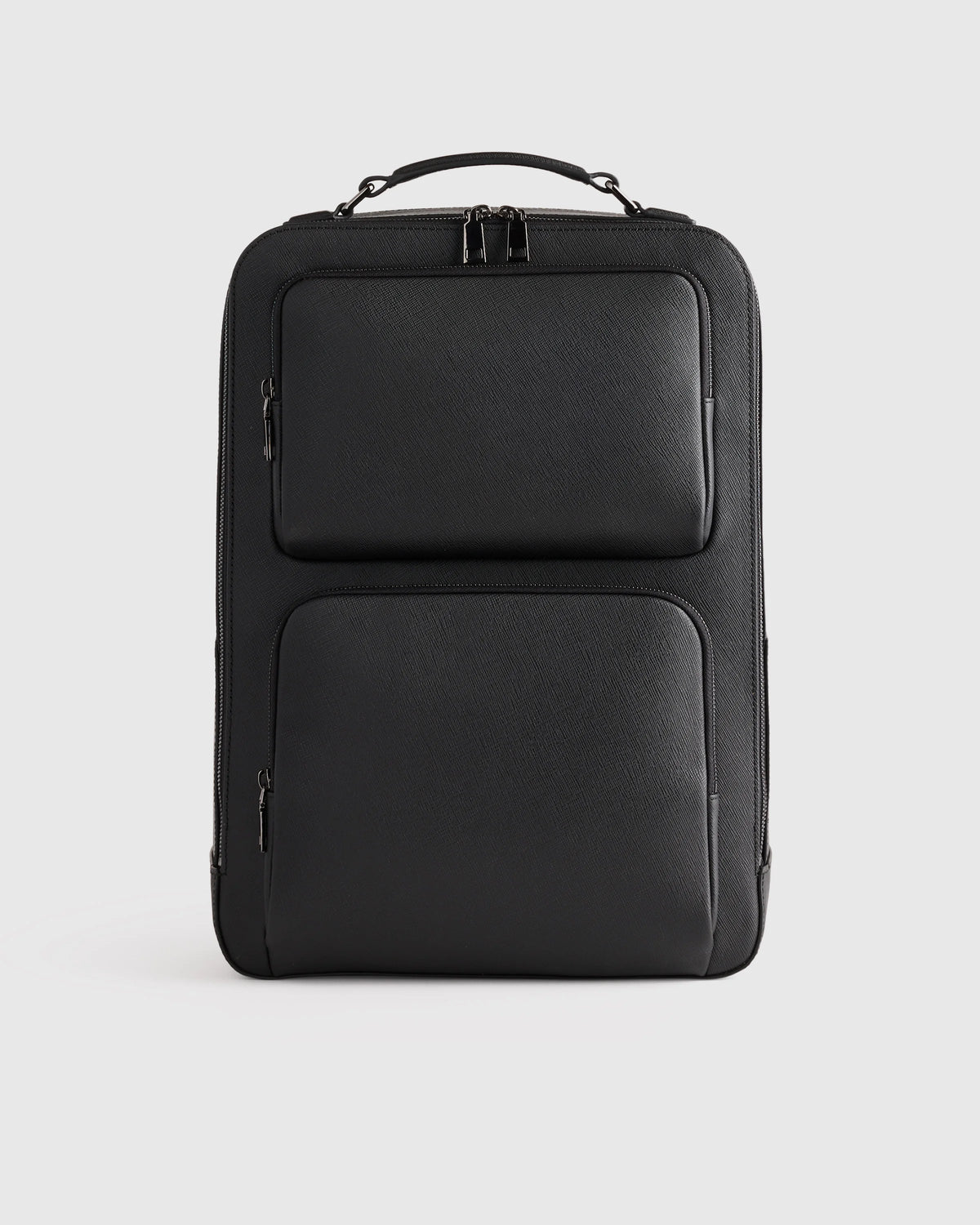 Italian Saffiano Laptop Backpack - One Size / Hickory