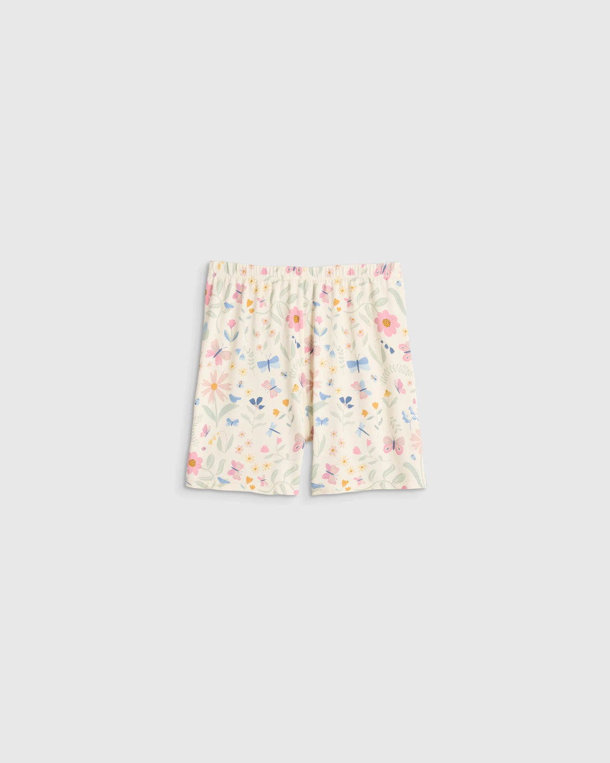 Bamboo Short Sleeve and Shorts Pajama Set - 2T / Lavender Hearts