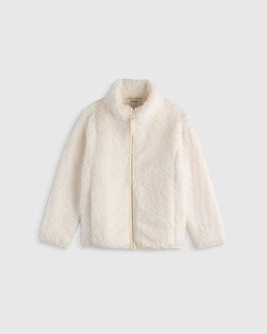 Recycled Sherpa Fleece Jacket - 2T / Ivory