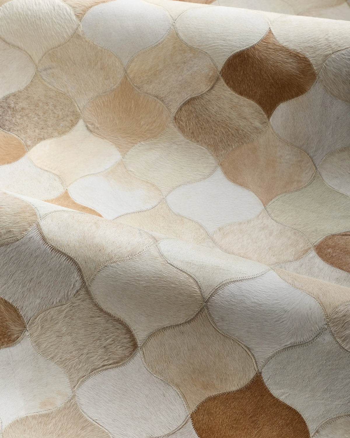 Trellis Hair on Hide Rug - 5' x 8' / Natural