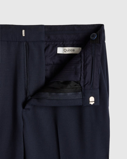 Kids Italian Wool Suit Pants - 6 / Navy