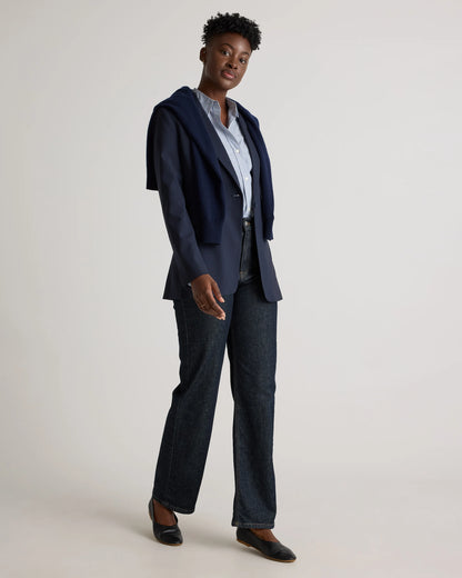 Italian Wool Long Blazer - XS / Sahara Camel