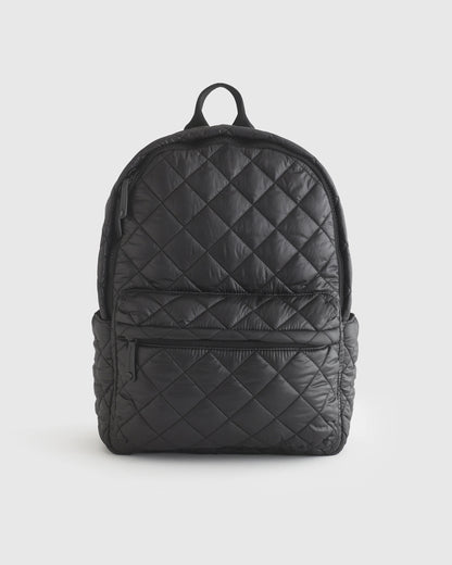 Transit Quilted Commuter Backpack - One Size / Taupe Brown