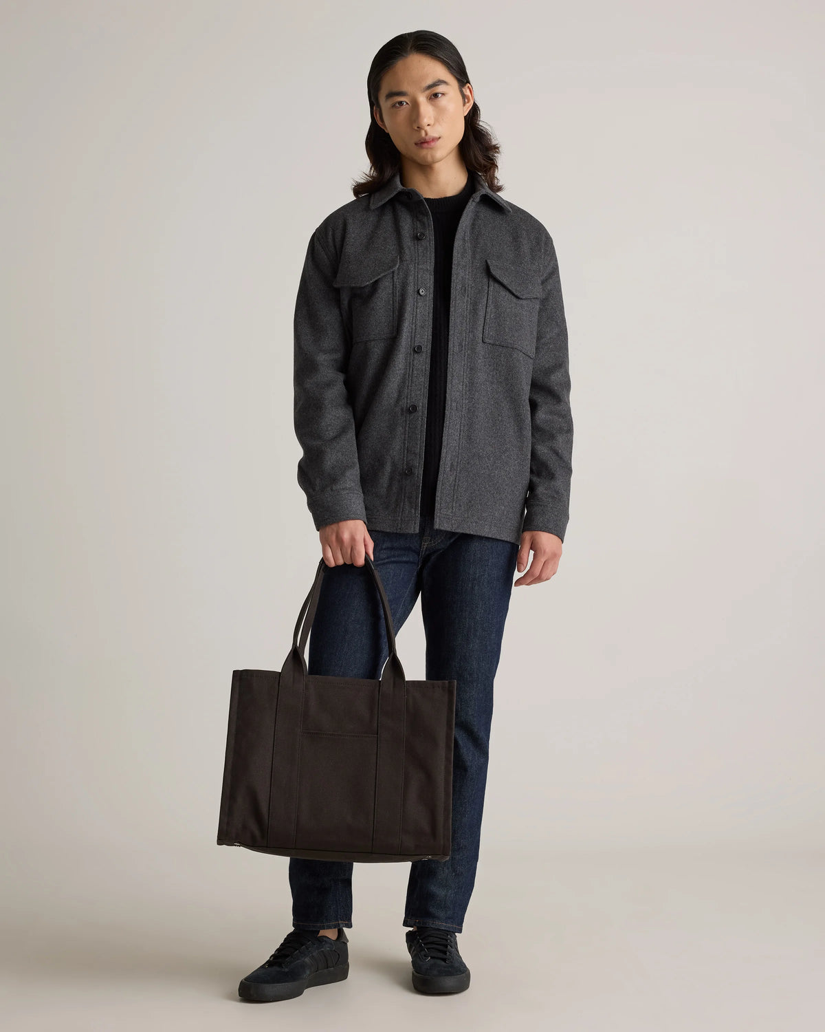 Italian Wool Overshirt - XXXL / Black