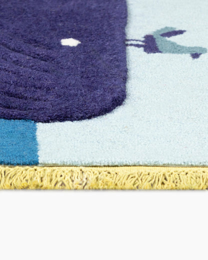 Playful Animals Hand-Tufted Wool Rug - 3' x 5' / Bear