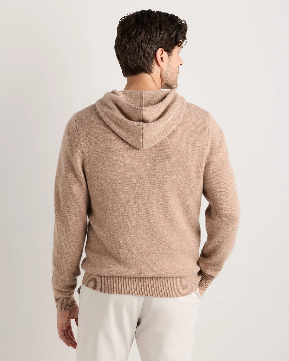 Mongolian Cashmere Full-Zip Hoodie - S / Teak