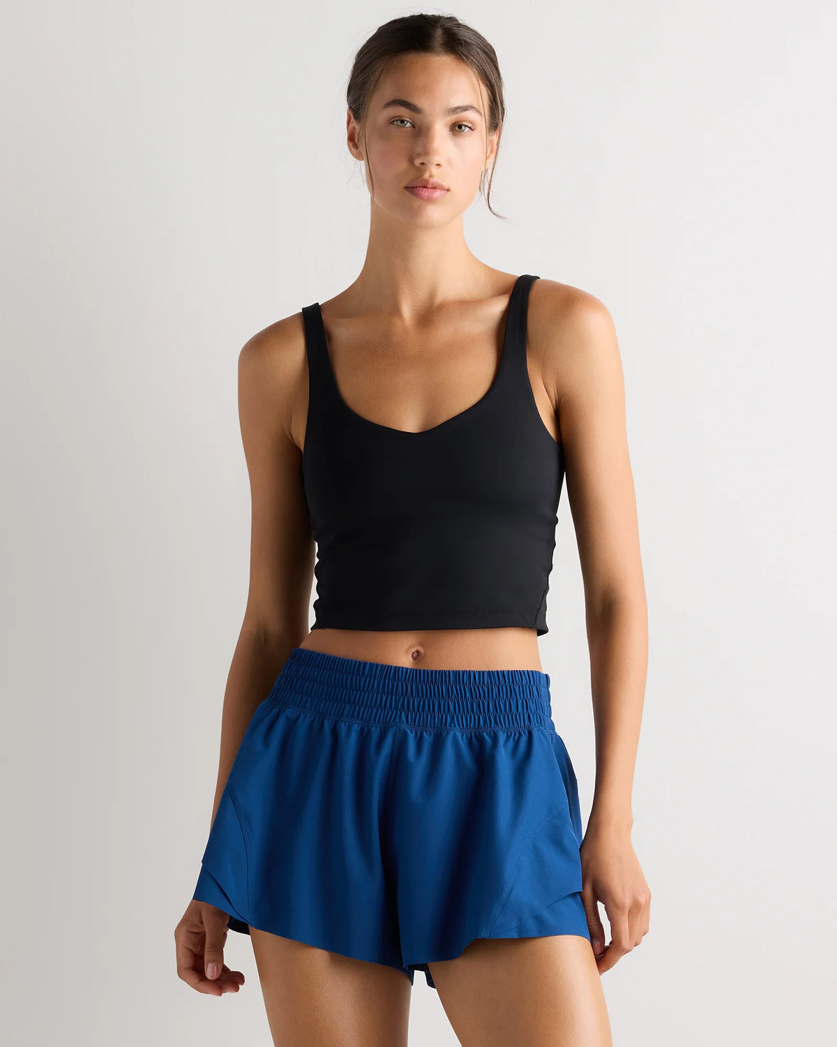 High-Rise Glide Running Shorts - XS / Black