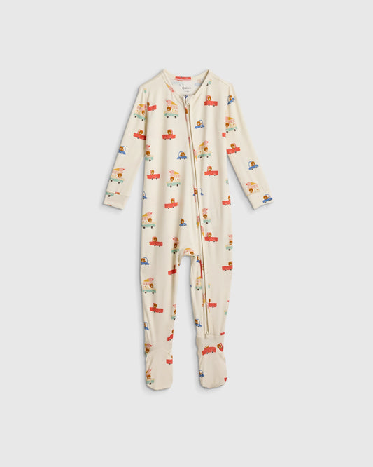 Bamboo Footie Pajama - 0-3M / Ice Cream Bears