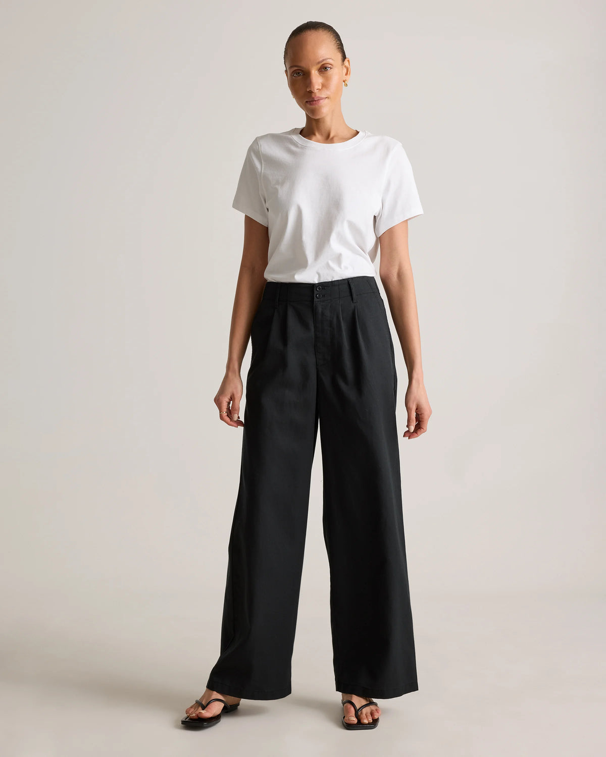 Drapey Twill Pleated Trouser - 0 / Baywood