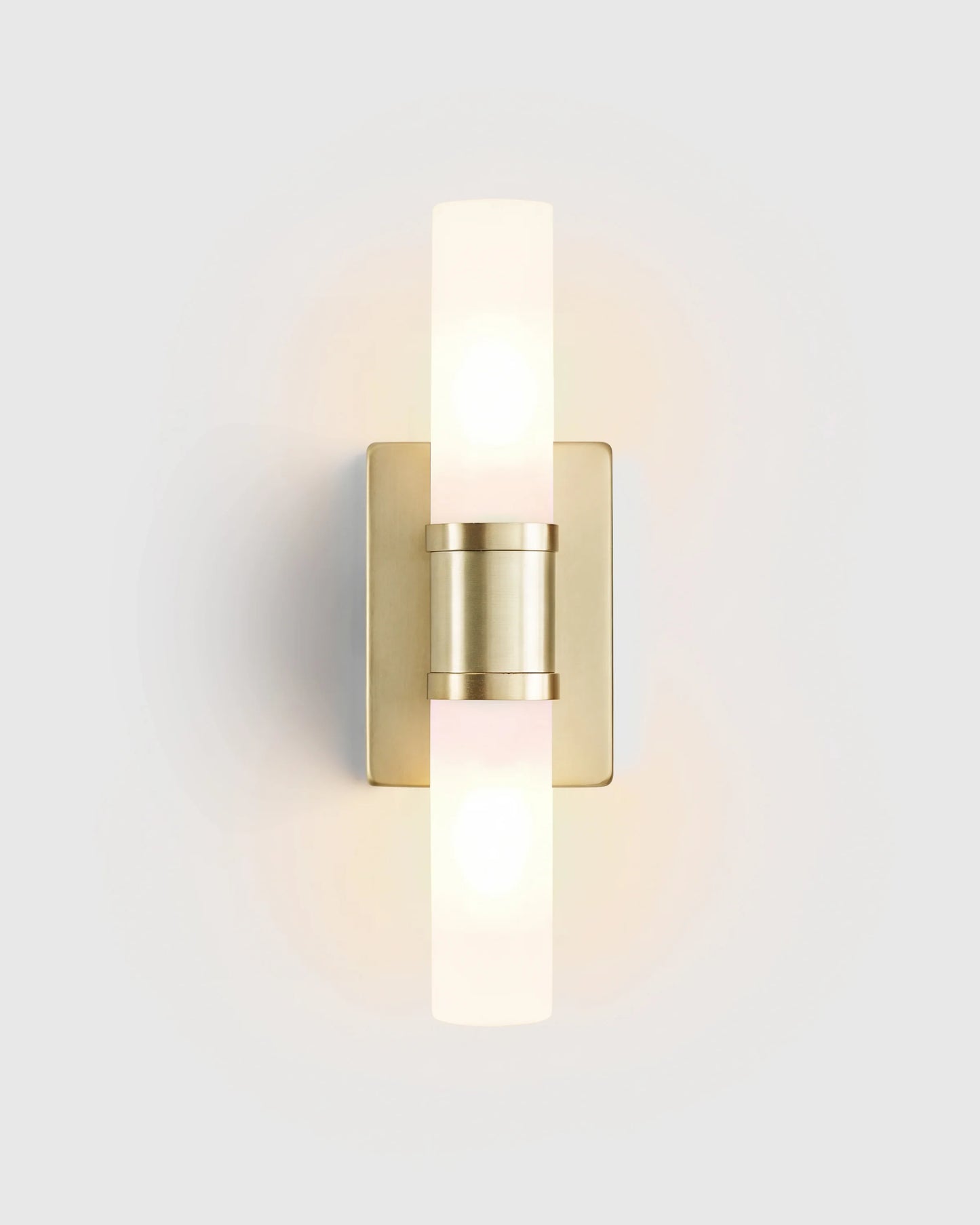 Cuff Glass Vanity Sconce - 16" / Brass